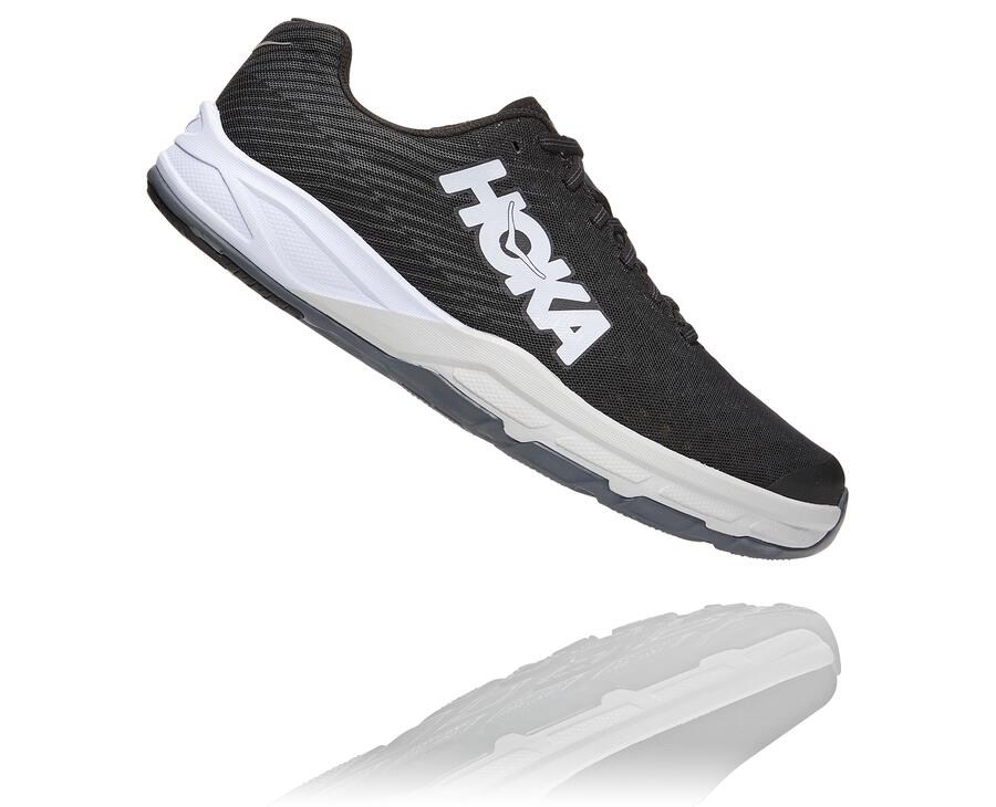 Zapatillas Running Hoka One One Hombre - Evo Carbon Rocket - Negras/Blancas - XGM576493